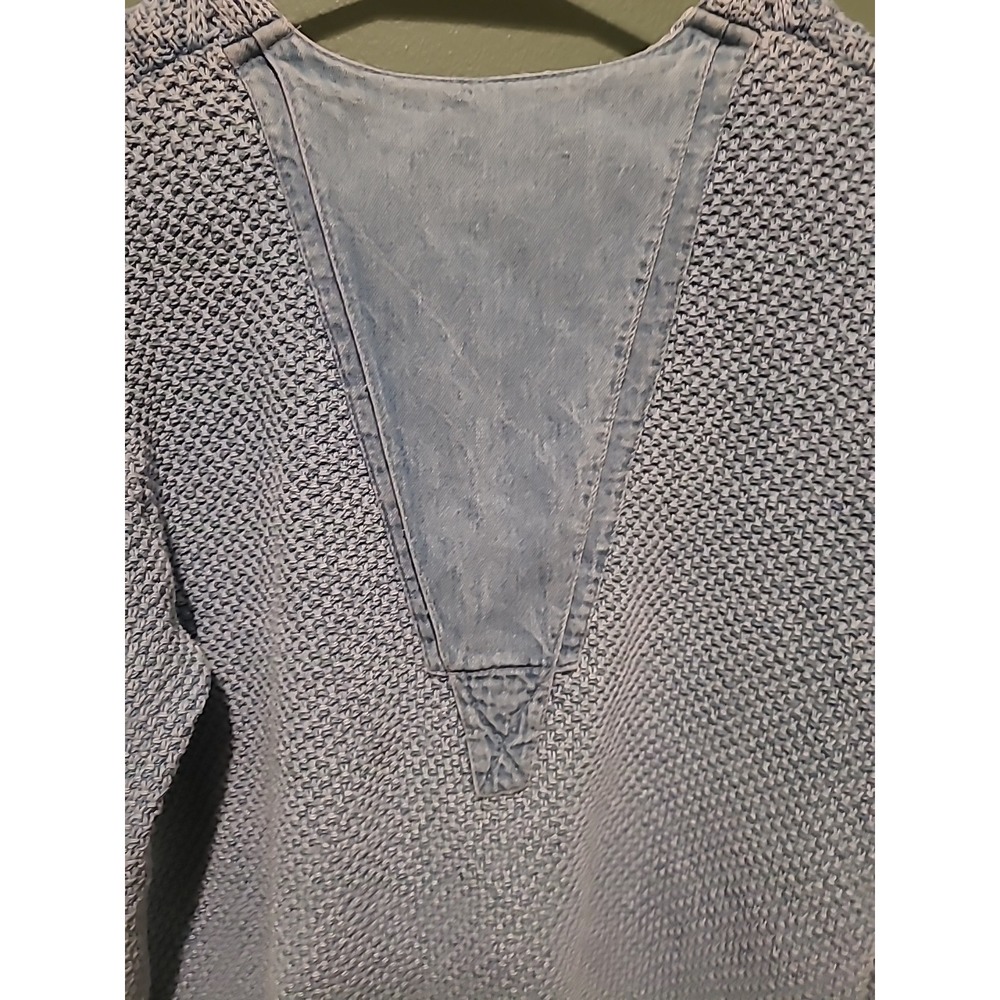 Vintage Blue Willi's Denmark Cable Knit Jacket Sweater DenimFull Zip - Picture 7 of 8